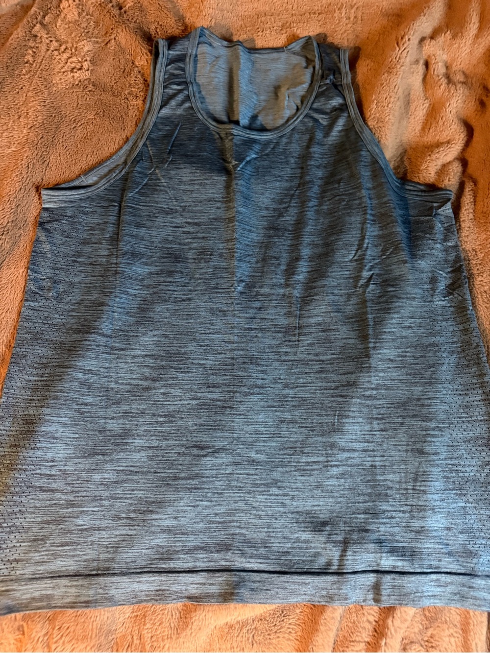 lululemon athletica Men's Heathered Gray Tank Top